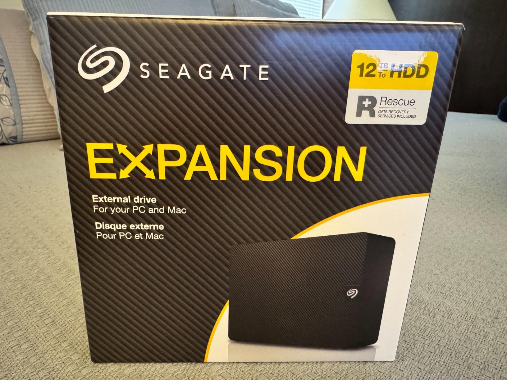 Seagate Expansion 12TB External Hard Drive HDD - USB 3.0, with Rescue Data Recovery Services (STKP12000400) customer photo 1