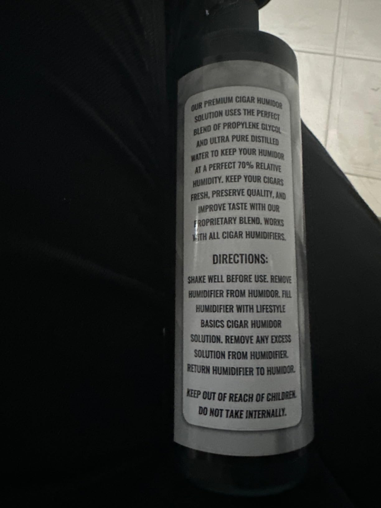 Cigar Humidor Solution 16 oz, Humidifier Liquid, 70% RH | Premium Propylene Glycol PG Formula, Safe & Non-Toxic, 473 ml customer photo 2