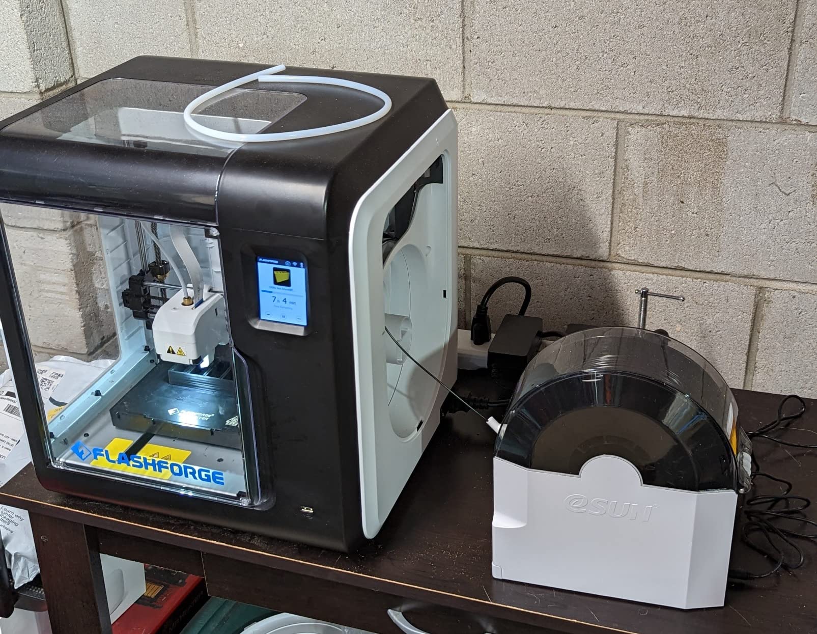 eSUN eBOX Lite Upgraded 3D Printing Filament Dryer Box, Filament Storage Box, Spool Holder for Keeping 3D Printing Filament from Moist and Keeping Filaments Dehydrating, US Power Supply customer photo 2