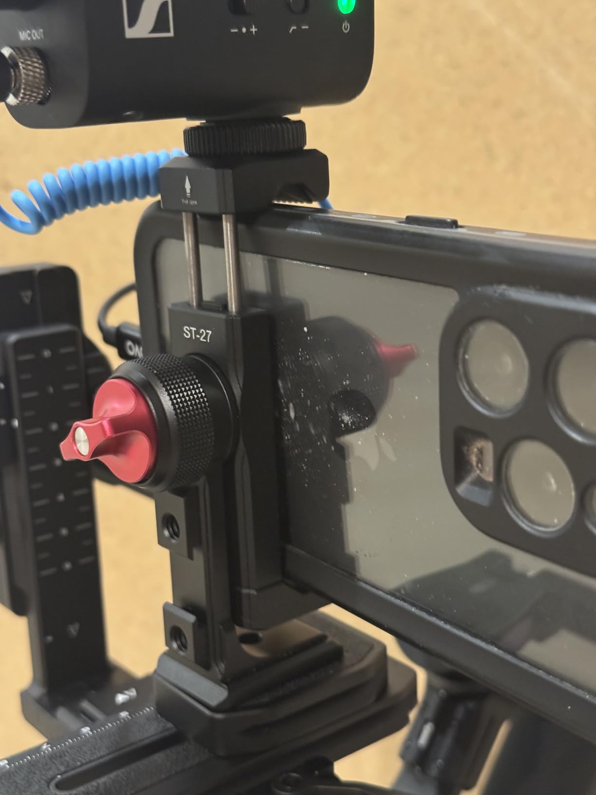 Metal Phone Tripod Mount 3 Cold Shoes & Arca Port, 360° Smartphone Tripod | Adapter for iPhone 17 16 15 Cell Phone Stand Holder for Desktop Video Live Streaming Vlogging Rig customer photo 1