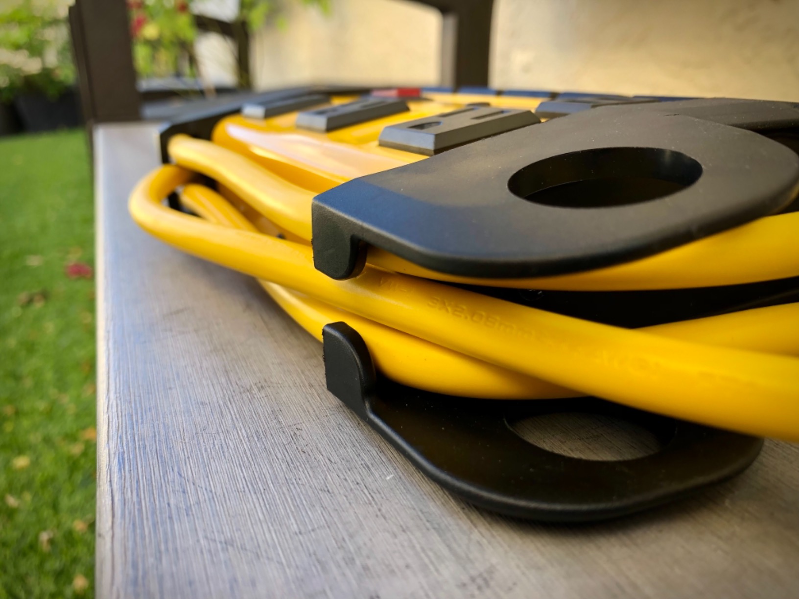 CCCEI Heavy Duty Surge Protector Power Strip with USB. Yellow, 6ft, 1. customer photo 1
