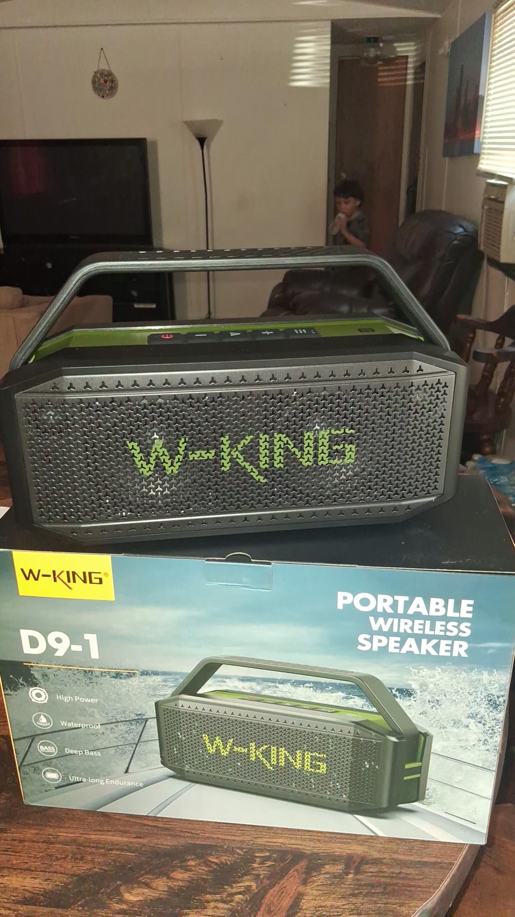 W-KING Bluetooth Speaker 100W Max IPX6 Waterproof Outdoor Portable Loud | 108dB Large Rugged Floating Wireless Boombox Beach Pool Camping Essentials, 60W Deep Bass Radiator EQ, 40H, 2 Pairing, TF AUX customer photo 1