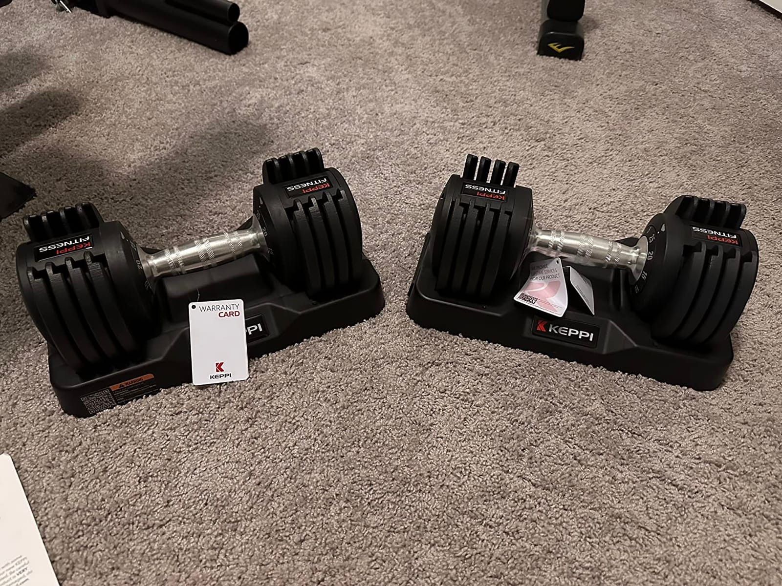 Keppi Adjustable Dumbbells Set of 2, Quick Adjust Weights for Home customer photo 2
