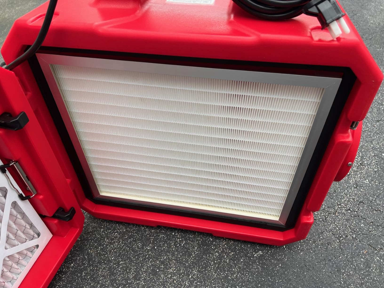 MOUNTO HEPA500 Commercial 500cfm Air Purifier Hepa Air Scrubber Negative Air Machine Roto-Molded (Red) customer photo 1