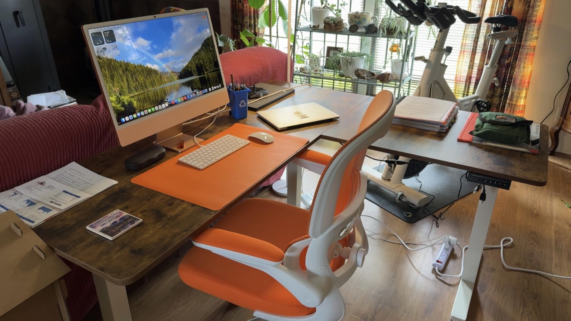 VIVO Black 63 x 55 in Corner Standing Desk, DESK-E3CTB | Electric, Holds 225 lbs, Reversible L-Shaped Table, Sit Stand, Height Adjustable, Memory Presets customer photo 2