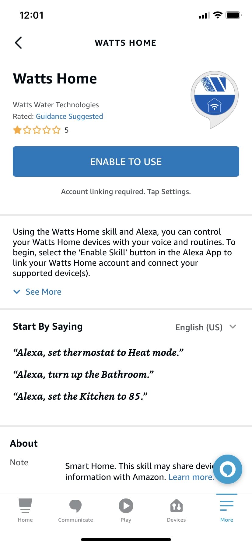 SunTouch SunStat ConnectPlus Smart Wi-Fi Floor Heating Thermostat, 4.3