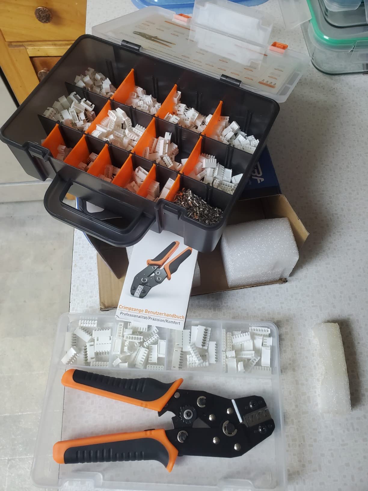 PEBA Dupont JST-XH Crimping Tool Kit, 26 Types, AWG 32-20, Wire Stripper customer photo 1