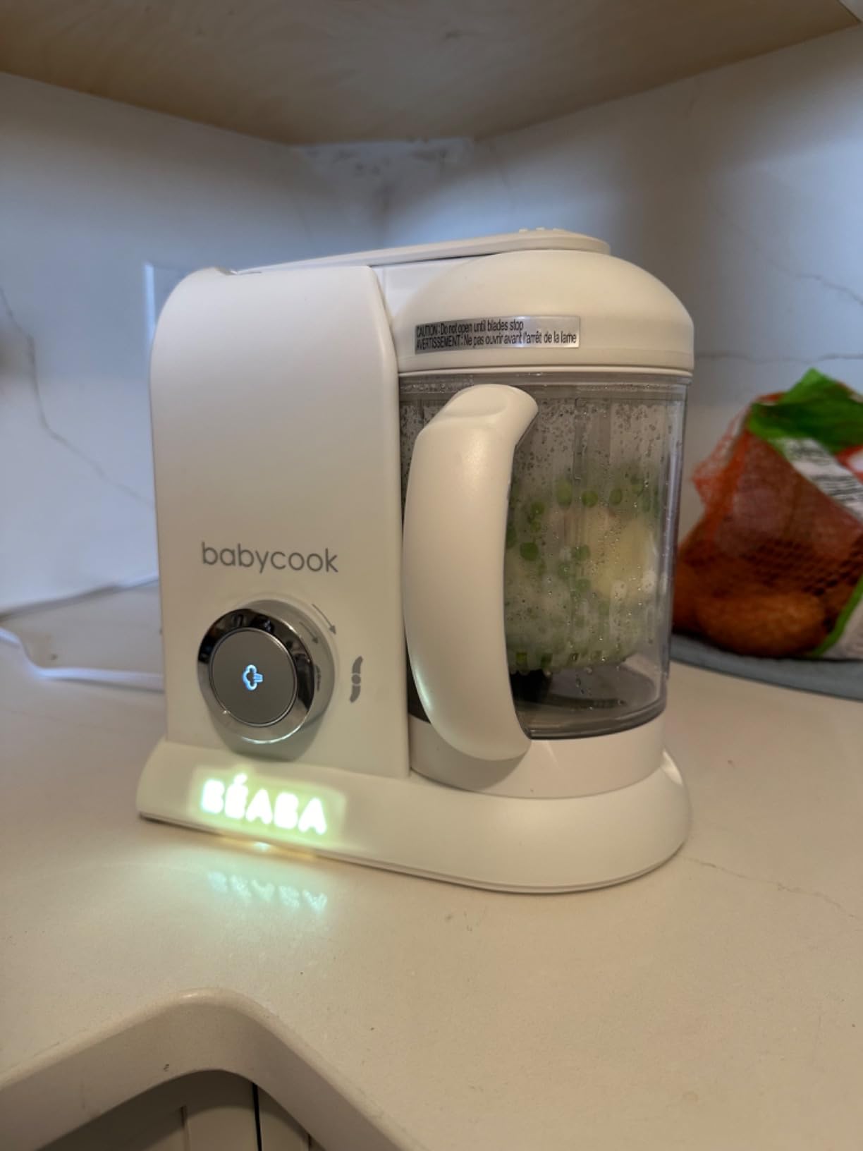 BEABA Babycook Solo 4 in 1 Baby Food Maker, Puree Steamer and Blender for Purees, Grinder with Auto Steam Cooking, Lrg Capacity 4.5 Cups 27 Servings in 20 Mins, Eucalyptus customer photo 1