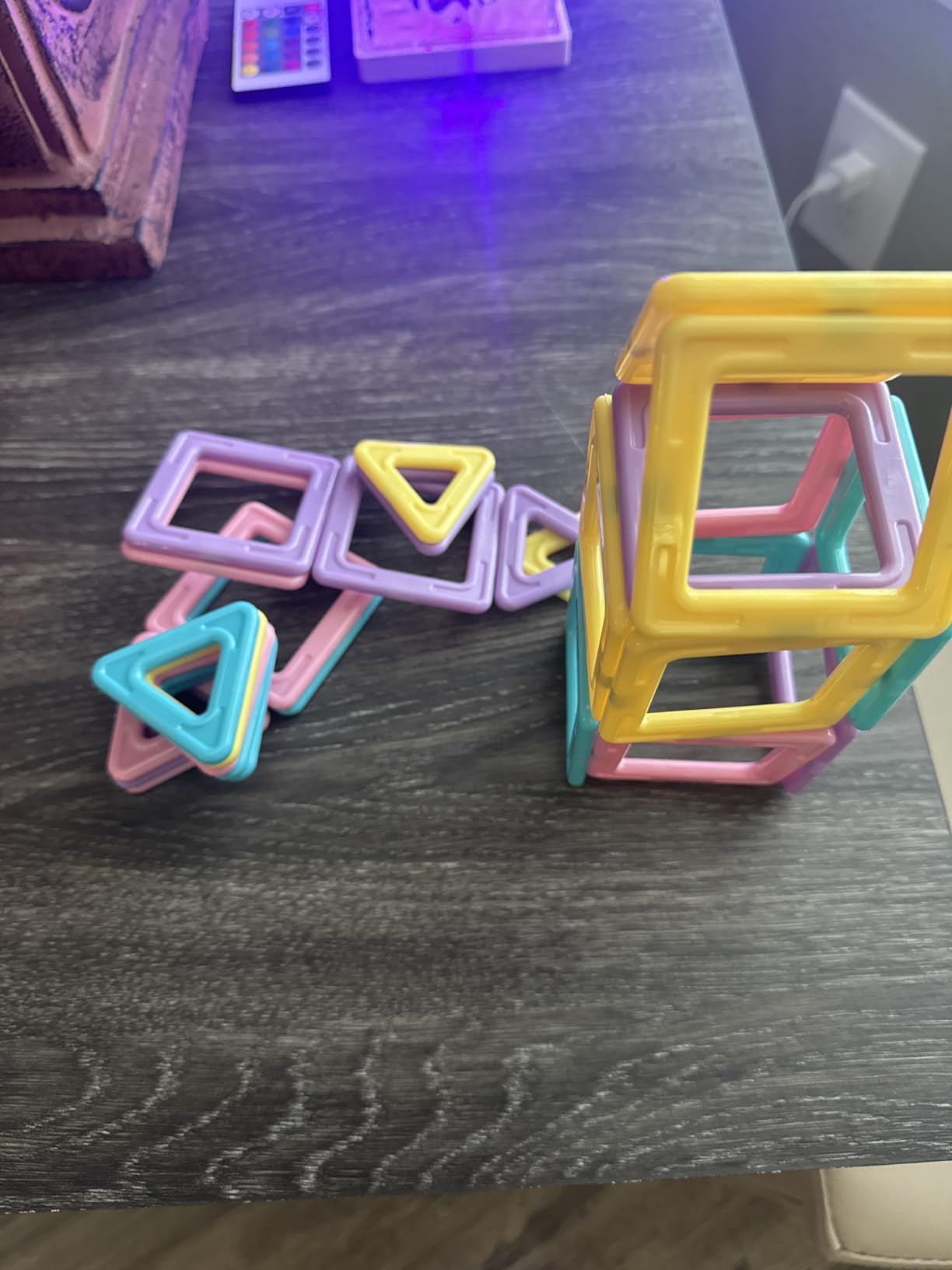 Rurvale Toddler Girl Toys, Magnetic Tiles 44pcs, Birthday Gifts Ideas for Girls Toys Age 3 4 5, Magnetic Blocks, Magnet STEM Montessori Toddler Kids Christmas Toy Gifts for 3 4 5 6 7 Year Old Girls customer photo 1
