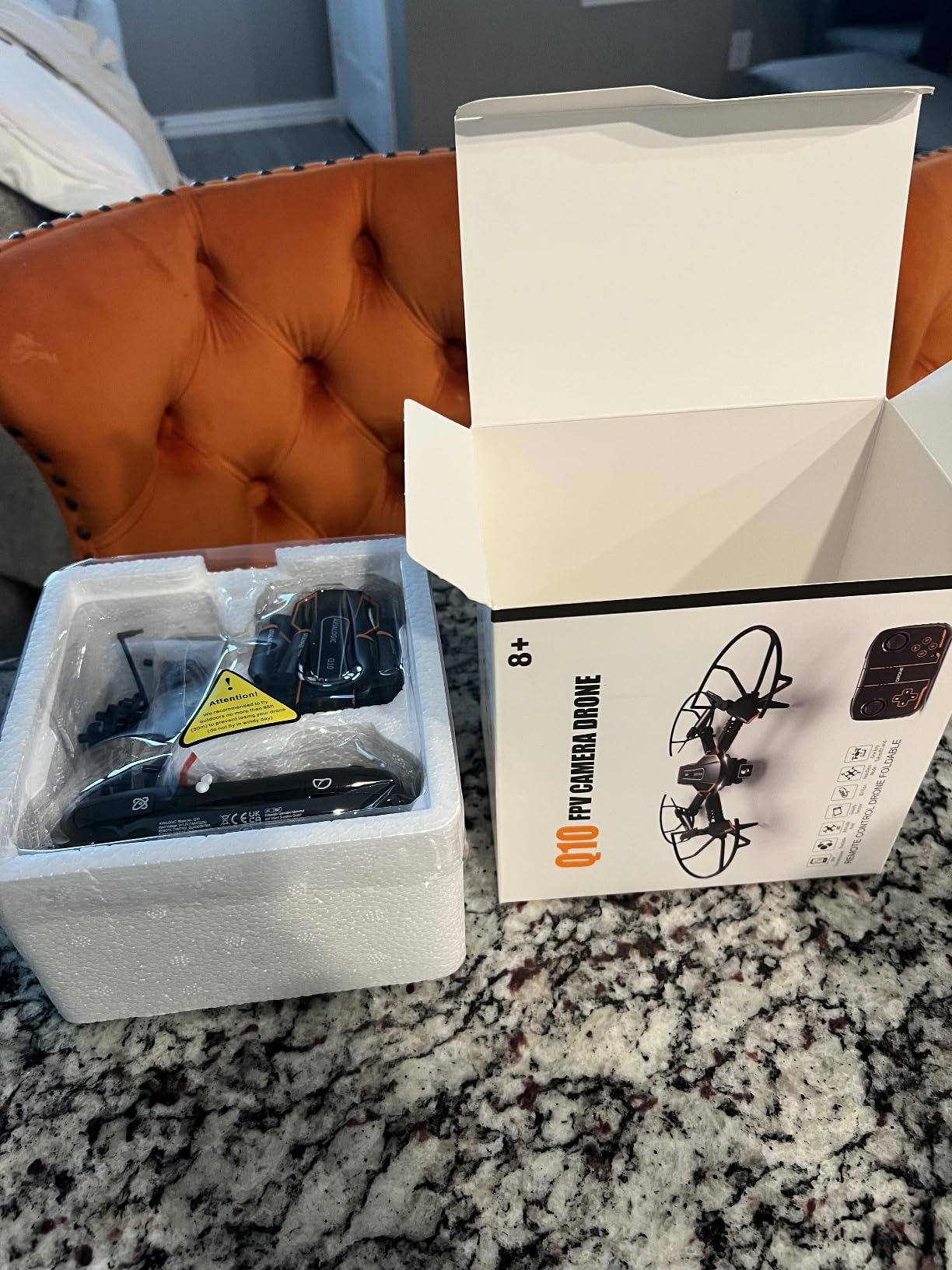 AVIALOGIC Mini Drone with Camera for Kids, Remote Control Helicopter Toys Gifts for Boys Girls, FPV RC Quadcopter with 1080P HD Live Video Camera, Altitude Hold, Gravity Control, 2 Batteries, Black customer photo 2