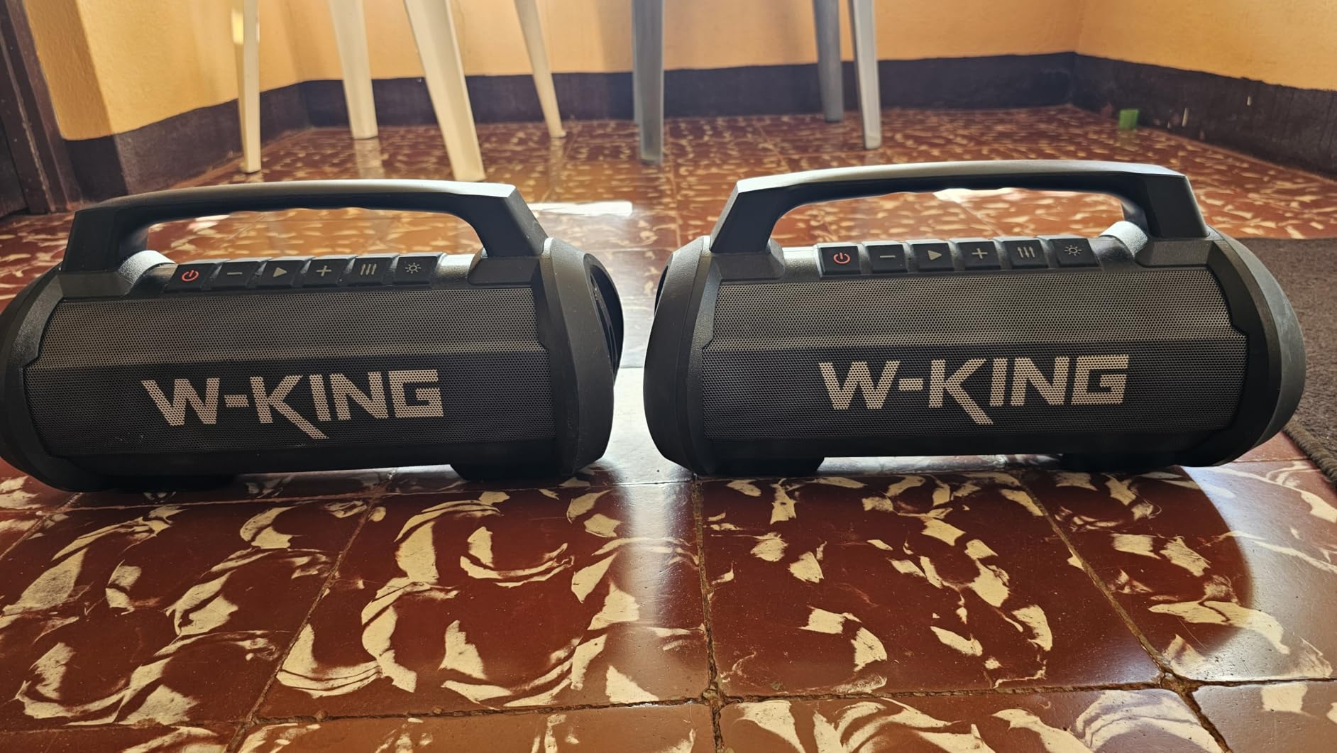 W-King Portable Bluetooth Speaker, 120W Peak Loud Bass Boombox Outdoor | 70W Subwoofer, Stereo Pair, Deep Bass, 4 Drivers, IPX6, BT5.4, EQ, 42H, RGB, TF, Wireless Outdoor Speaker, 110dB Party Music customer photo 1