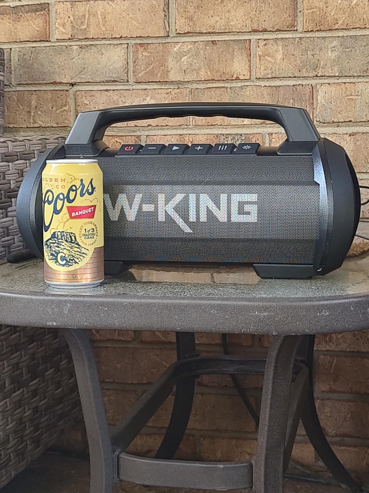 W-King Portable Bluetooth Speaker, 120W Peak Loud Bass Boombox Outdoor | 70W Subwoofer, Stereo Pair, Deep Bass, 4 Drivers, IPX6, BT5.4, EQ, 42H, RGB, TF, Wireless Outdoor Speaker, 110dB Party Music customer photo 2