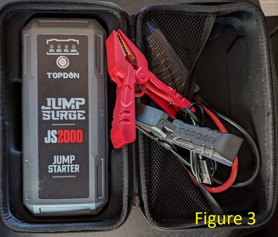 TOPDON JS2000Pro Jump Starter, 2000A, Boost Mode, 8L Gas/6L Diesel Engines customer photo 1