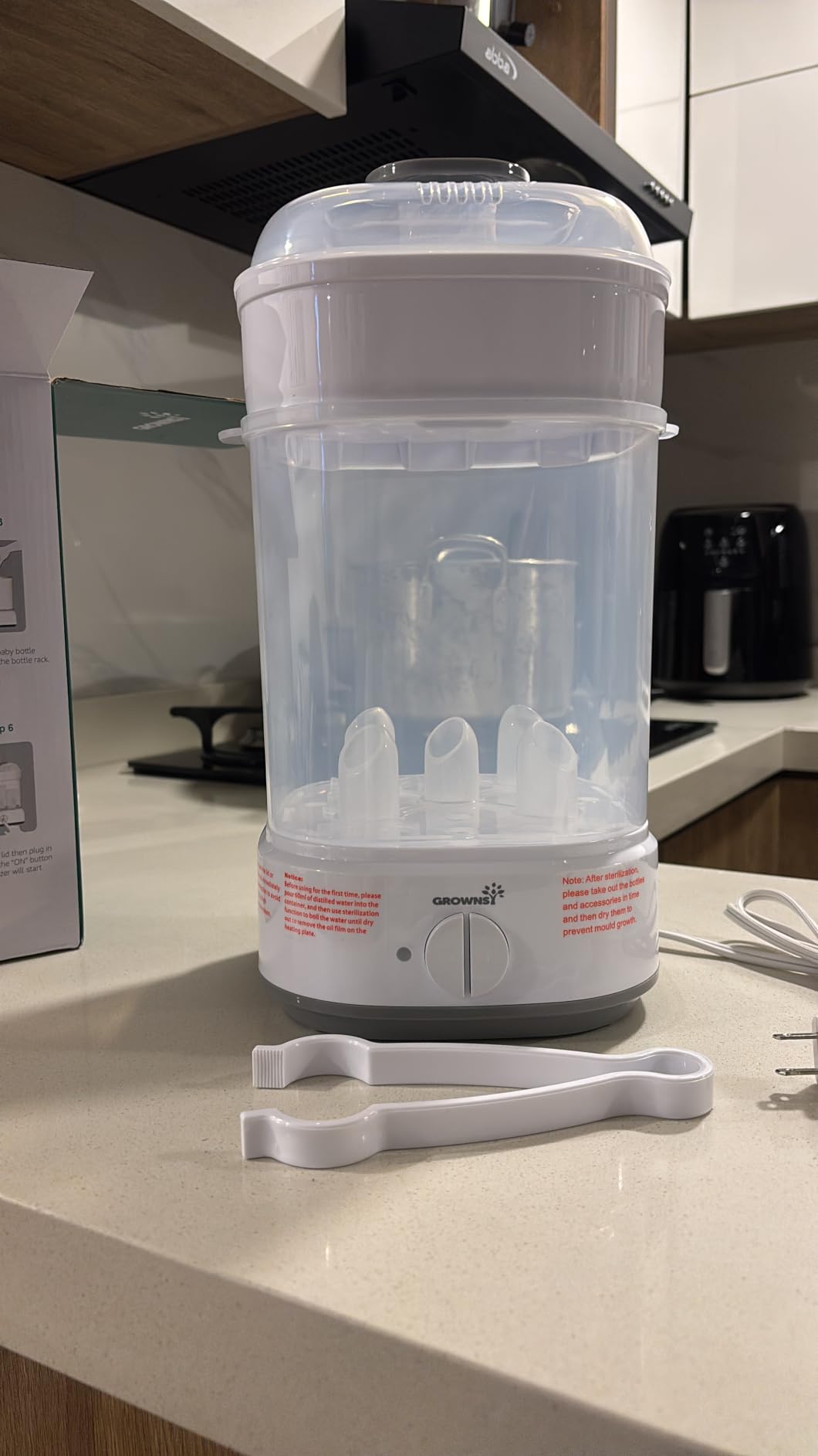 GROWNSY Electric Baby Bottle Sterilizer with 8-Minute Fast Sterilization customer photo 1