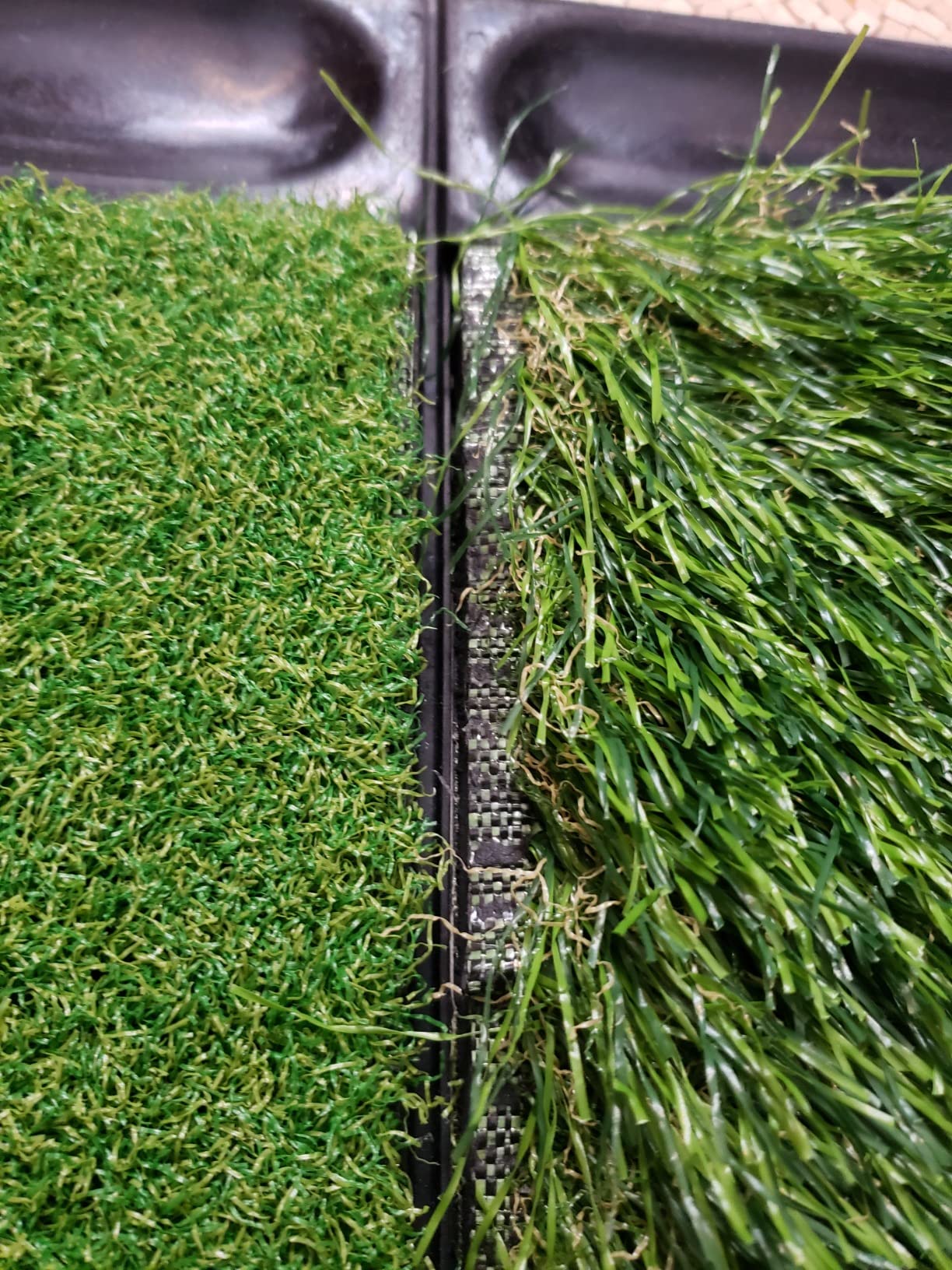 JAYA Golf Hitting Mat with Heavy Rubber Base, Foldable Golf Practice Mat for Indoor & Outdoor Training, Dual Turf Fairway & Rough Grass Mat for Swing, Chipping and Driving Practice customer photo 1