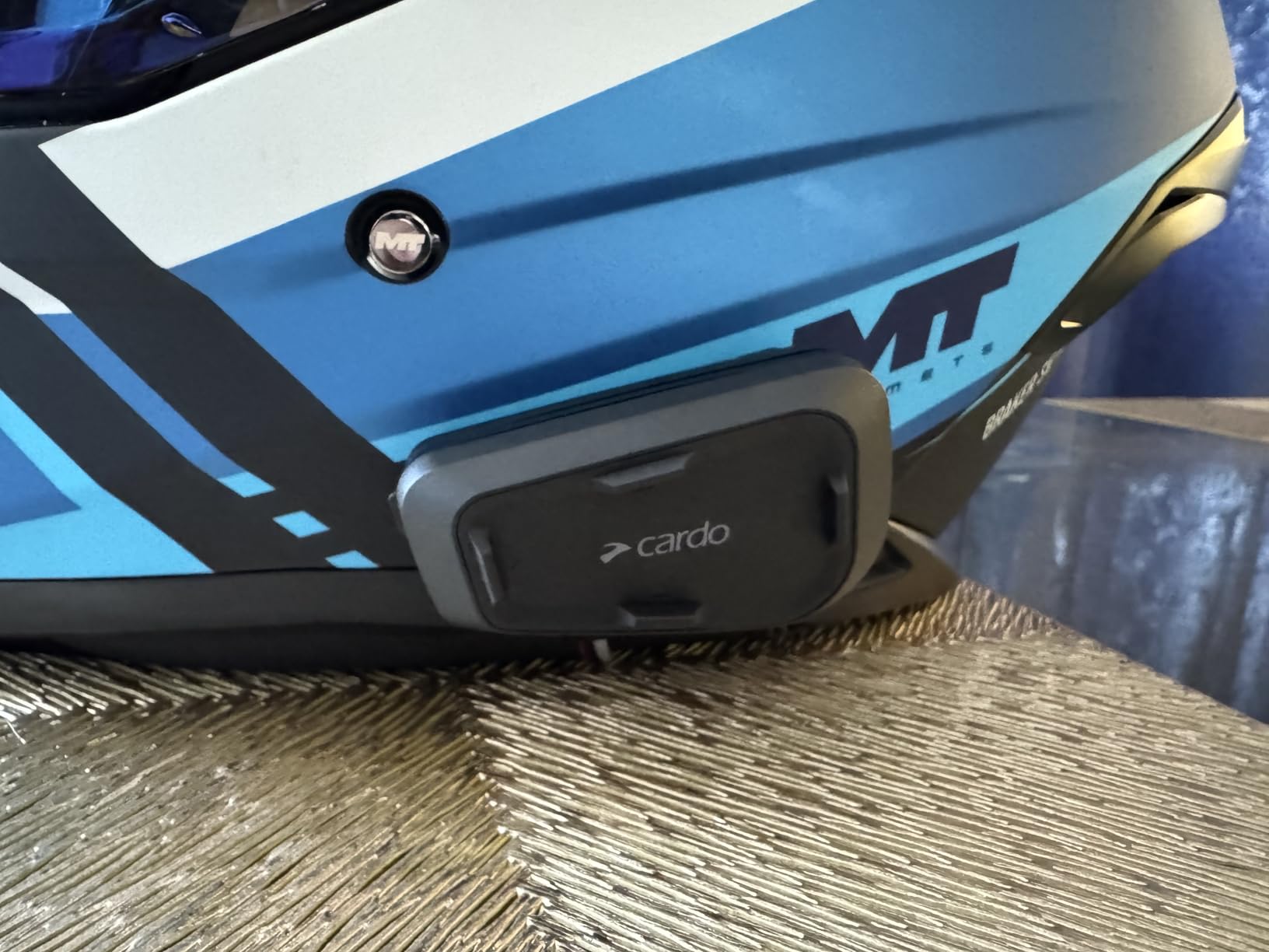 Cardo Systems Spirit Motorcycle Bluetooth Communication Headset, 2-Way Bluetooth, Thin 32mm Speakers, Waterproof, Universal Connectivity - Single Pack customer photo 1