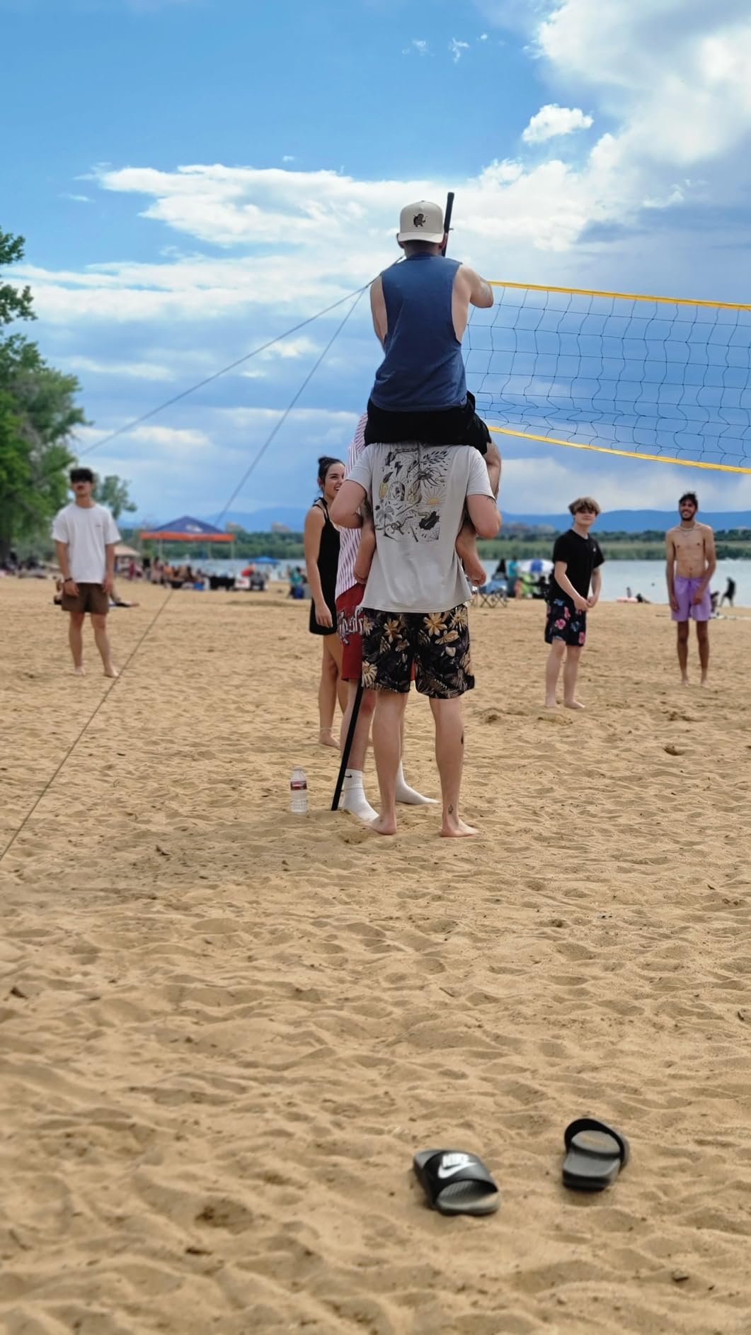 Volleyball Net for Backyard, Regulation Size 32x3FT, Portable Outdoor customer photo 2