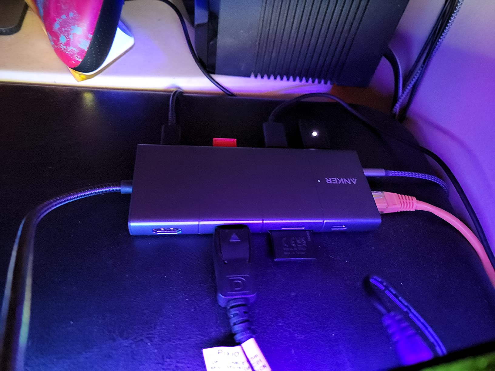 Anker USB-C Hub, 11-in-1 Docking Station Dual Monitor with 4K HDMI and DP | 1 USB-C and 1 USB-A 10Gbps Data Ports, 2 USB 2.0 Data Ports, 4K HDMI and DisplayPort, 85W Max PD, Ethernet, for XPS and More customer photo 1