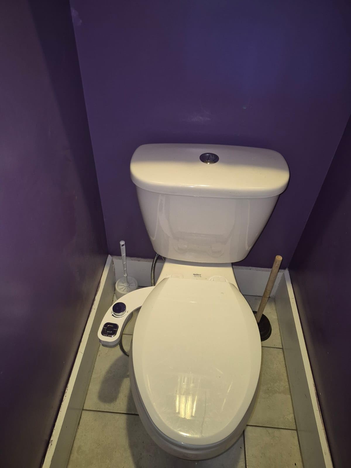 Bidet Attachment for Toilet, Dual Nozzle (Frontal and Rear Wash) Non-Electric Fresh Water Toilet Seat Attachment with Nozzle Self Cleaning, Adjustable Water Pressure(Chrome Silver) customer photo 1