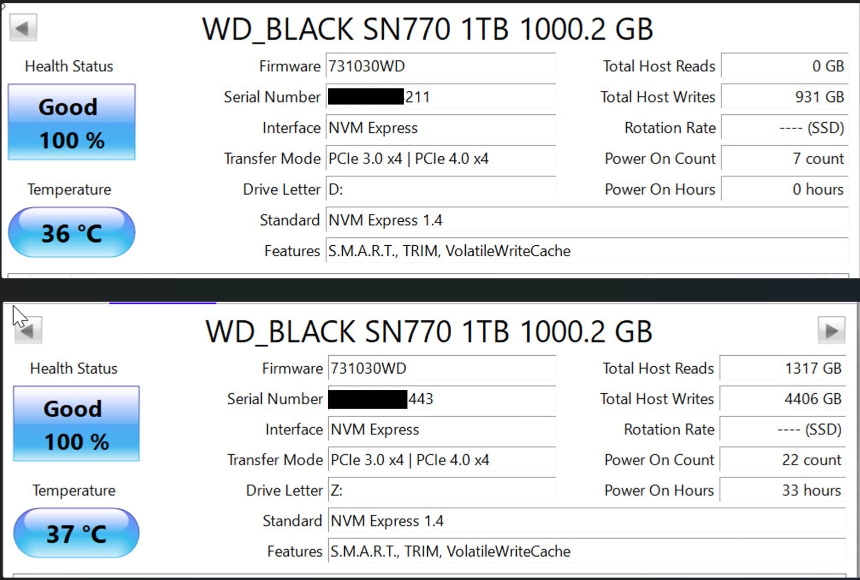WD_BLACK 1TB SN770 NVMe Internal Gaming SSD Solid State Drive - Gen4 PCIe, M.2 2280, Up to 5,150 MB/s - WDS100T3X0E - [Previous Generation] customer photo 1