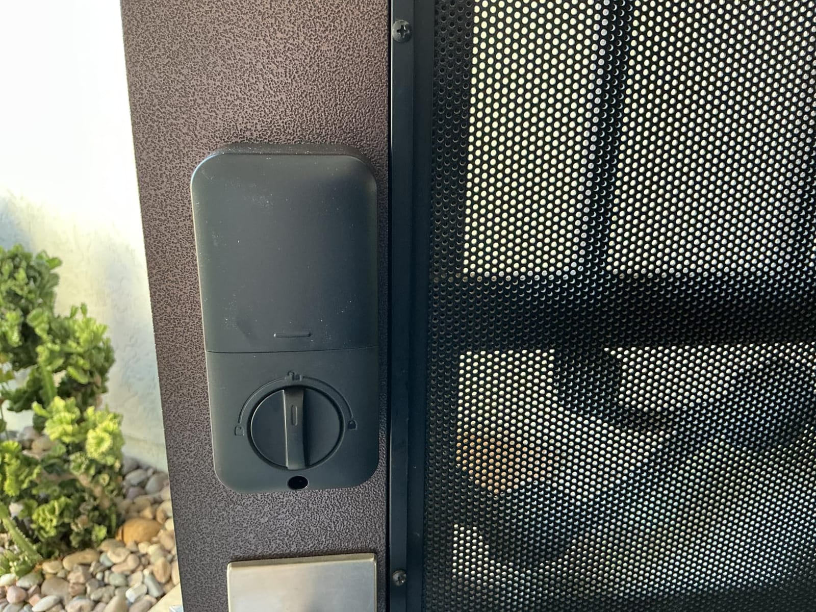 TEEHO TE002 Fingerprint Deadbolt with Keypad for Front Door, Bronze customer photo 1