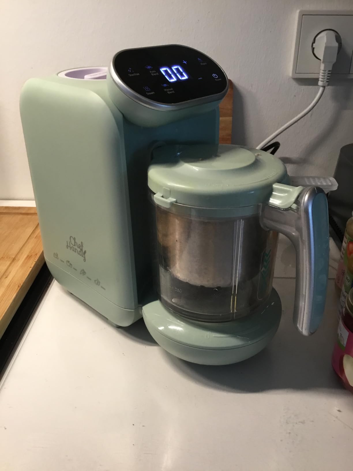 Chefhandy 5-in-1 Baby Food Maker with Stainless Steel Steam Basket, Green customer photo 2