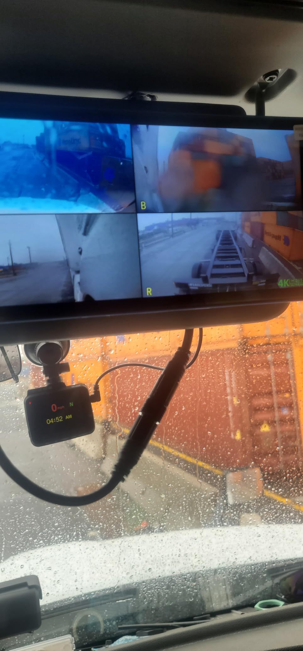 ASLONG 4K Backup Camera 4CH Dash Cam with 10.36