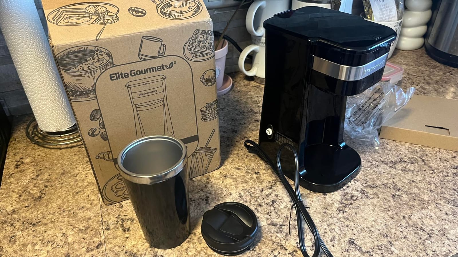 Elite Gourmet EHC113M Personal Single-Serve Compact Coffee Maker, Mint customer photo 1