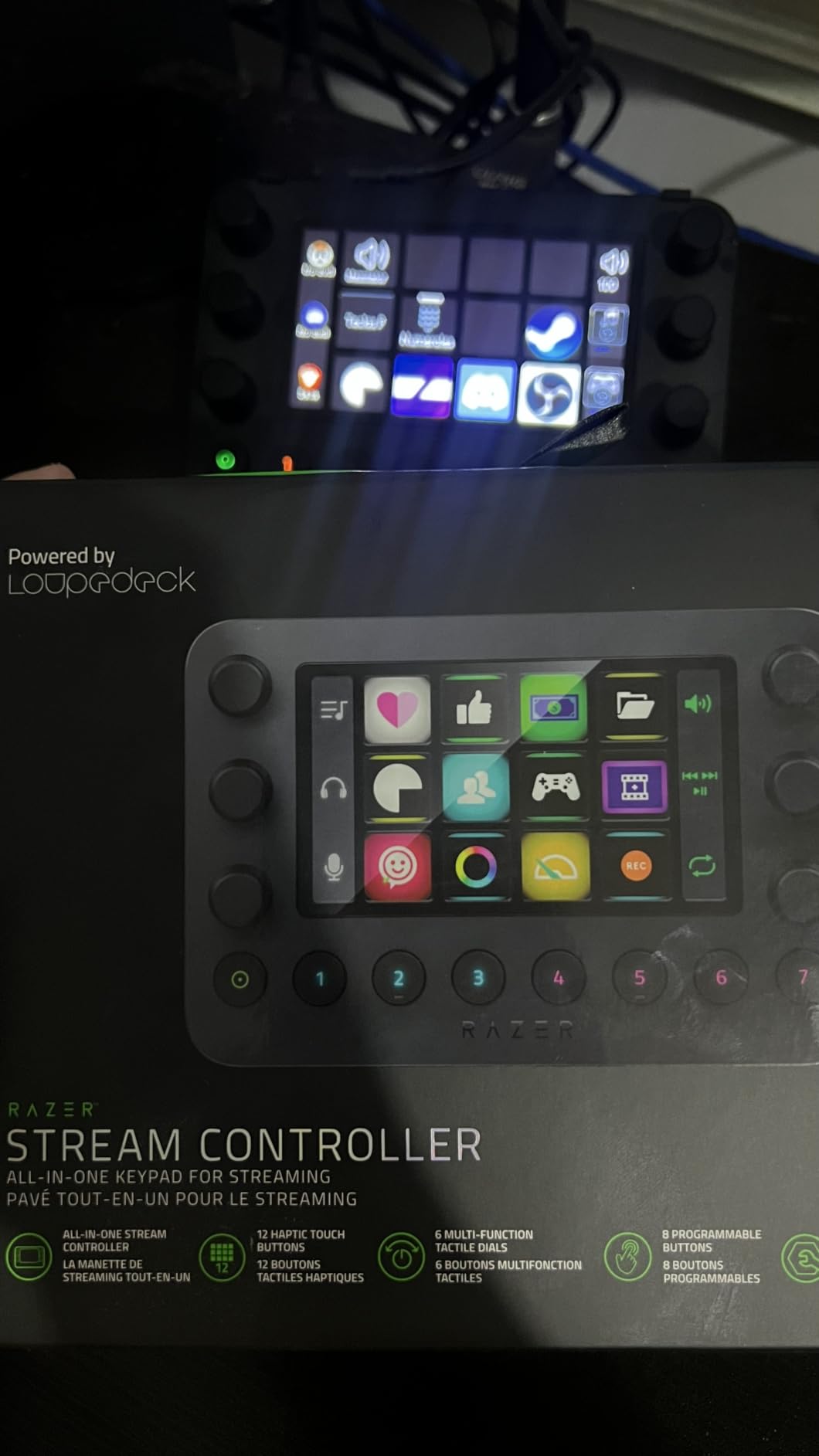 Razer Stream Controller: All-In-One Keypad for Streaming - 12 Haptic Switchblade Keys - 6 Tactile Analog Dials - 8 Programmable Buttons - Designed for PC & Mac Compatibility customer photo 2