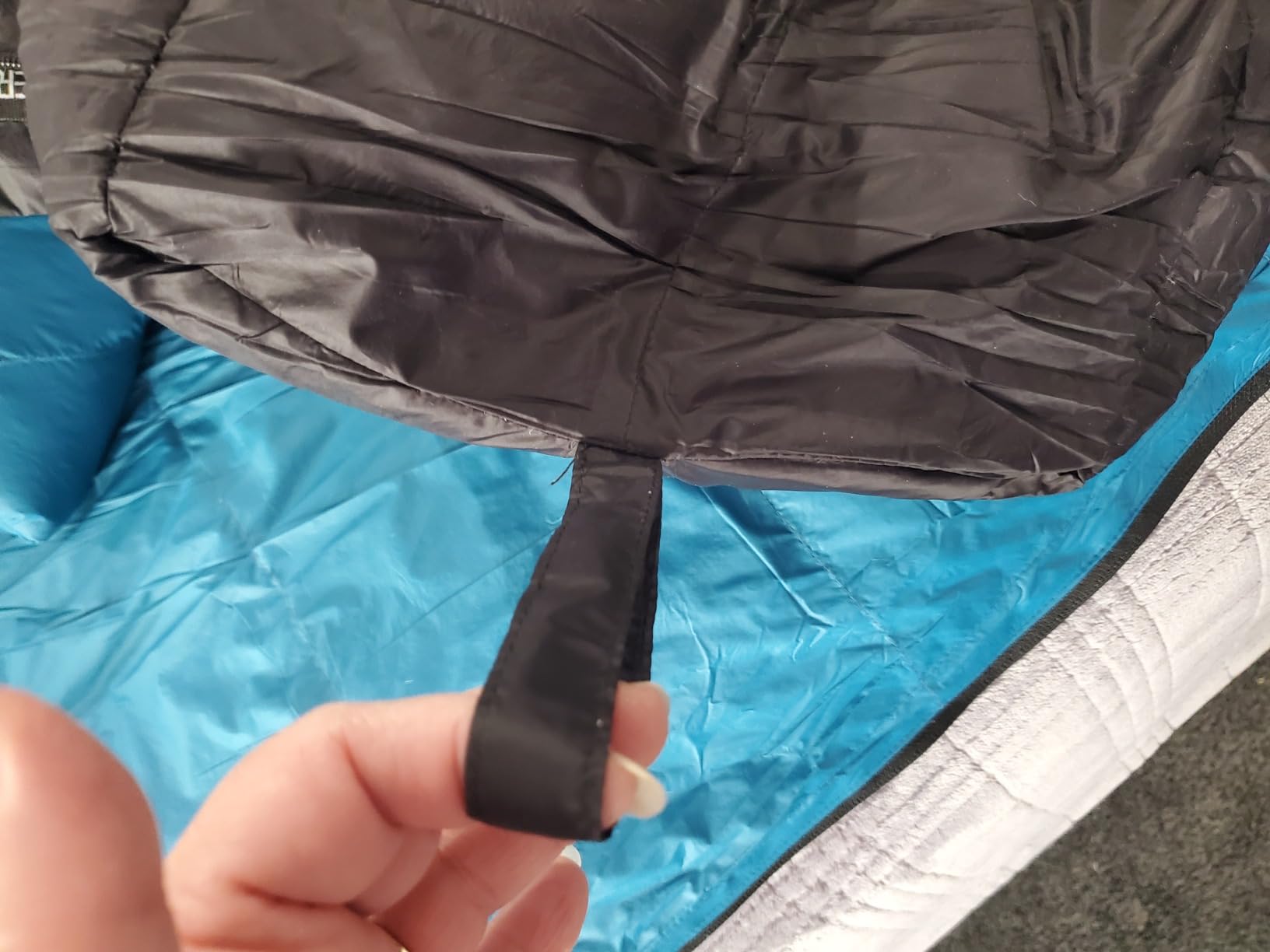 Down Mummy Sleeping Bag for Adults, 600 Fill Power Backpacking customer photo 1