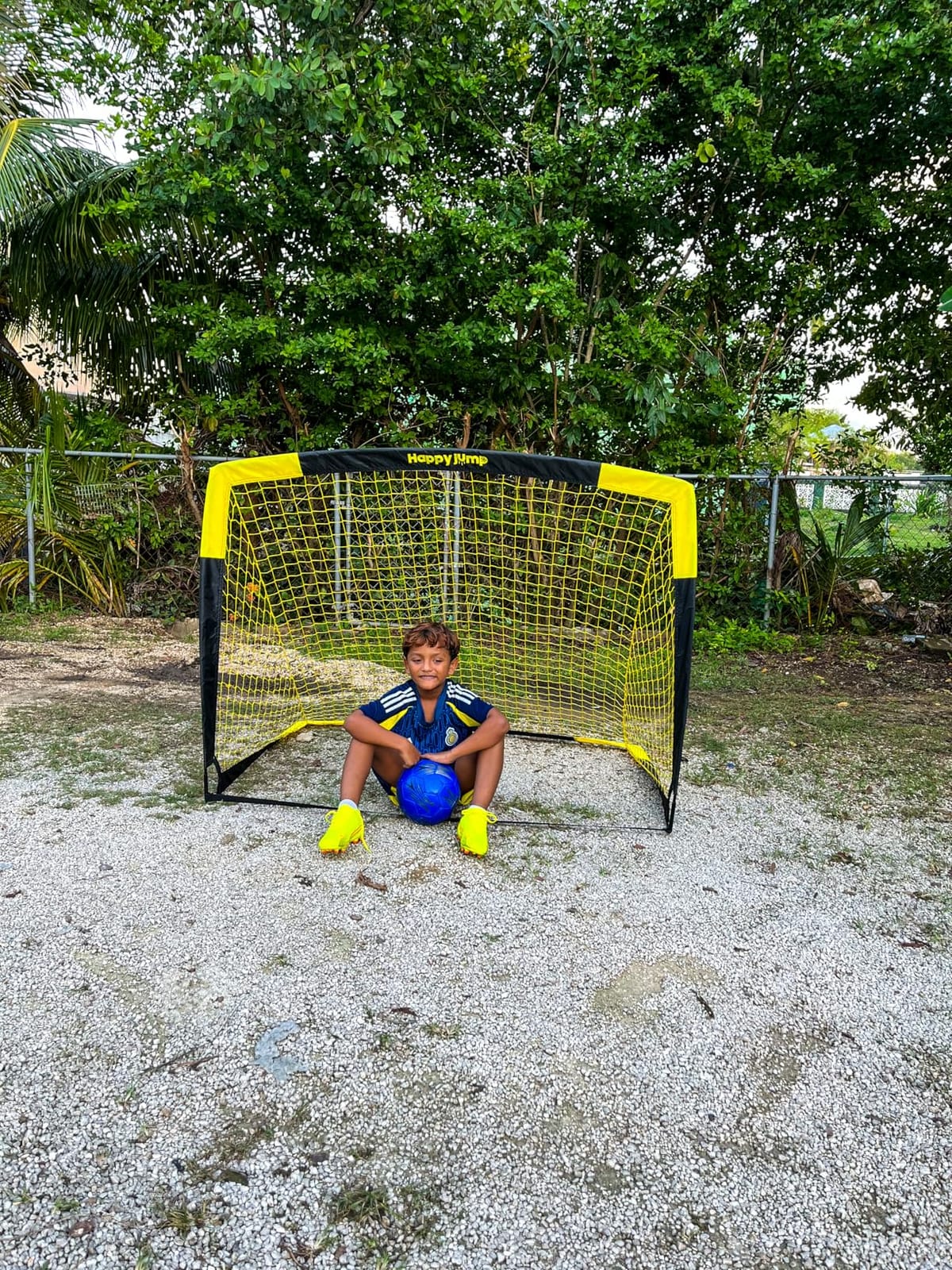 Happy Jump Portable Soccer Goal 7x5 & 5x3.6 FT, Large-Frame Training Net customer photo 1