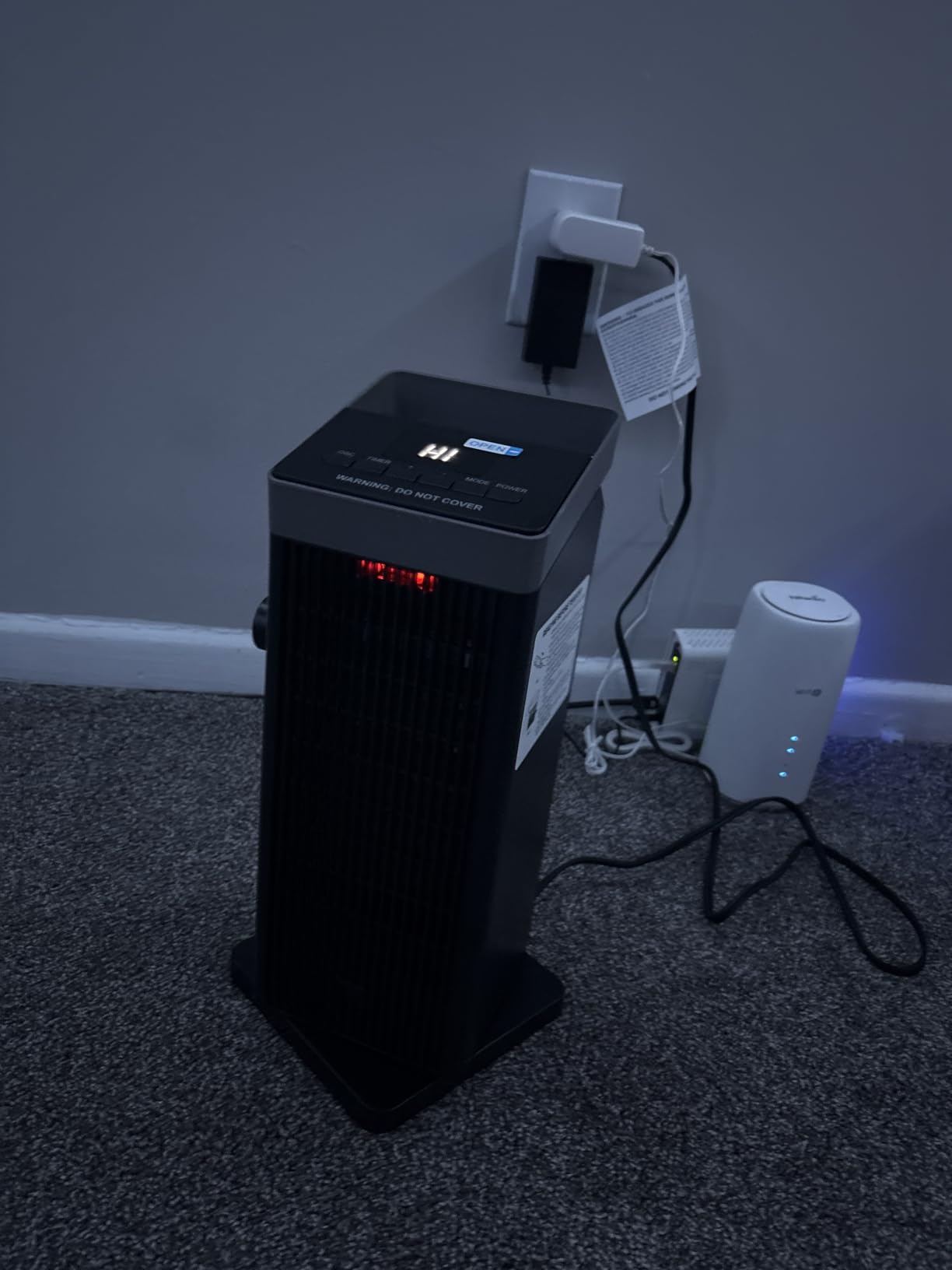 BREEZOME 1500W Space Heater for Indoor Use, Ceramic Electric Tower Heater customer photo 2