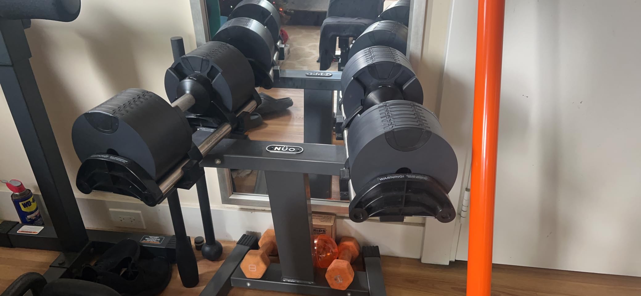 Nuobell 580 Adjustable Dumbbells, 5-80 lb, Set of 2 Free Weights customer photo 1