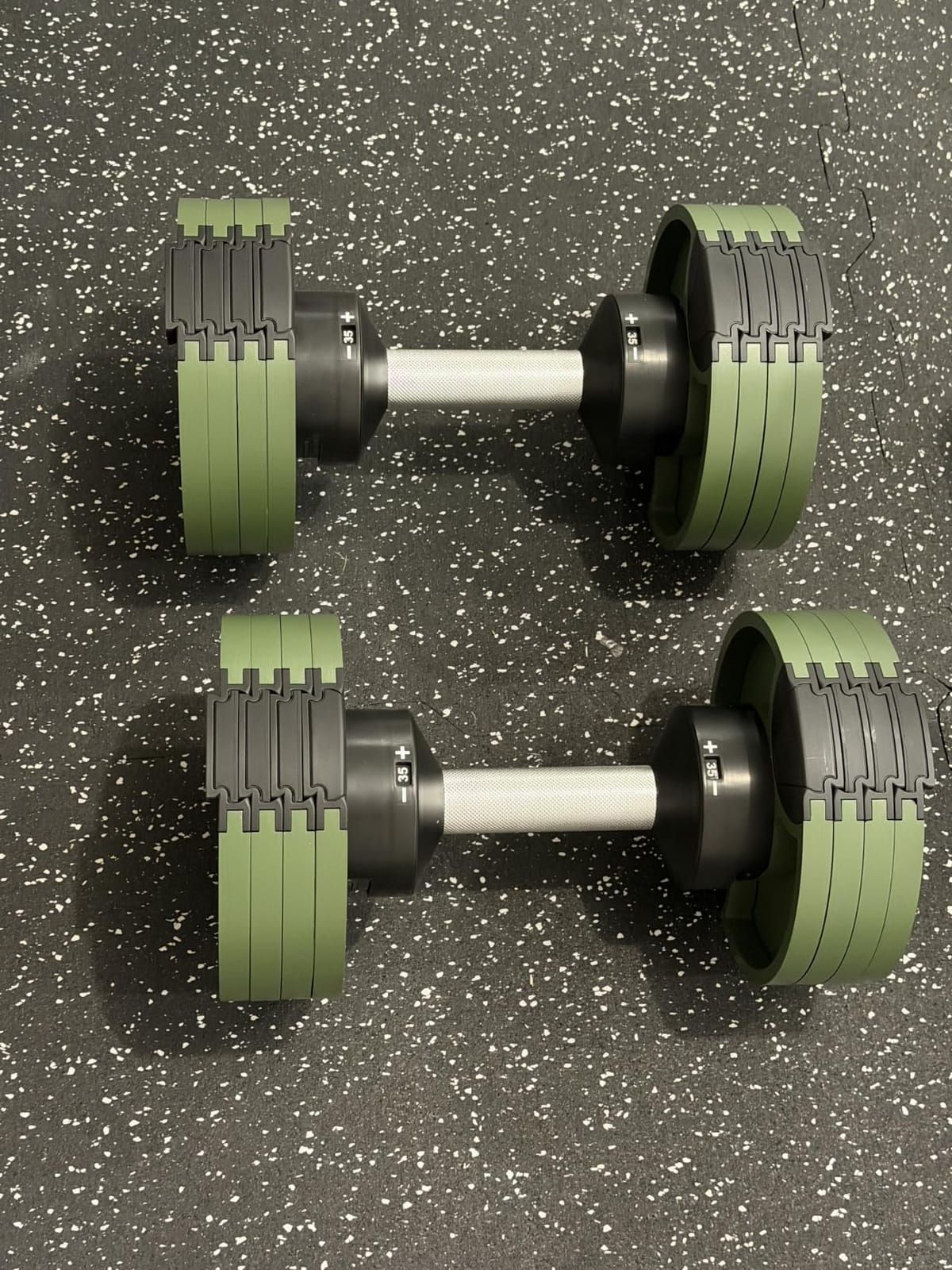 Nuobell 580 Adjustable Dumbbells, 5-80 lb, Set of 2 Free Weights customer photo 2