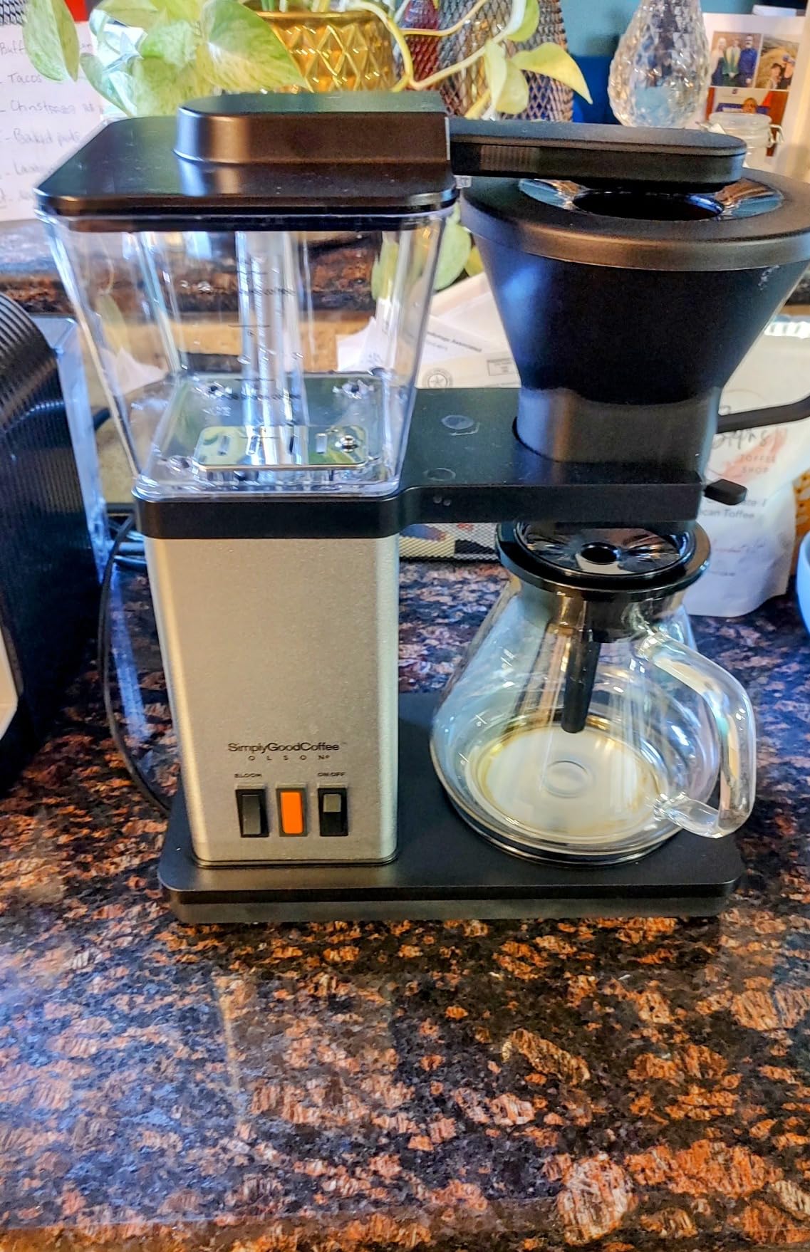 SimplyGoodCoffee Coffee Maker/Coffee Machine. 8 Cup Automatic Drip Pour Over Coffee Brewer. Easy To Use, Durable Stainless, Gold Cup Standard customer photo 1