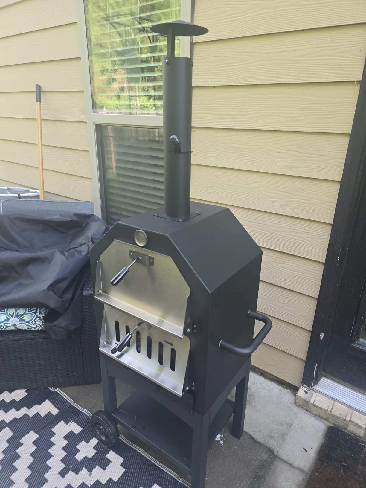 Outdoor Wood-Fired Pizza Oven Patio Pizza Maker for Backyard customer photo 2