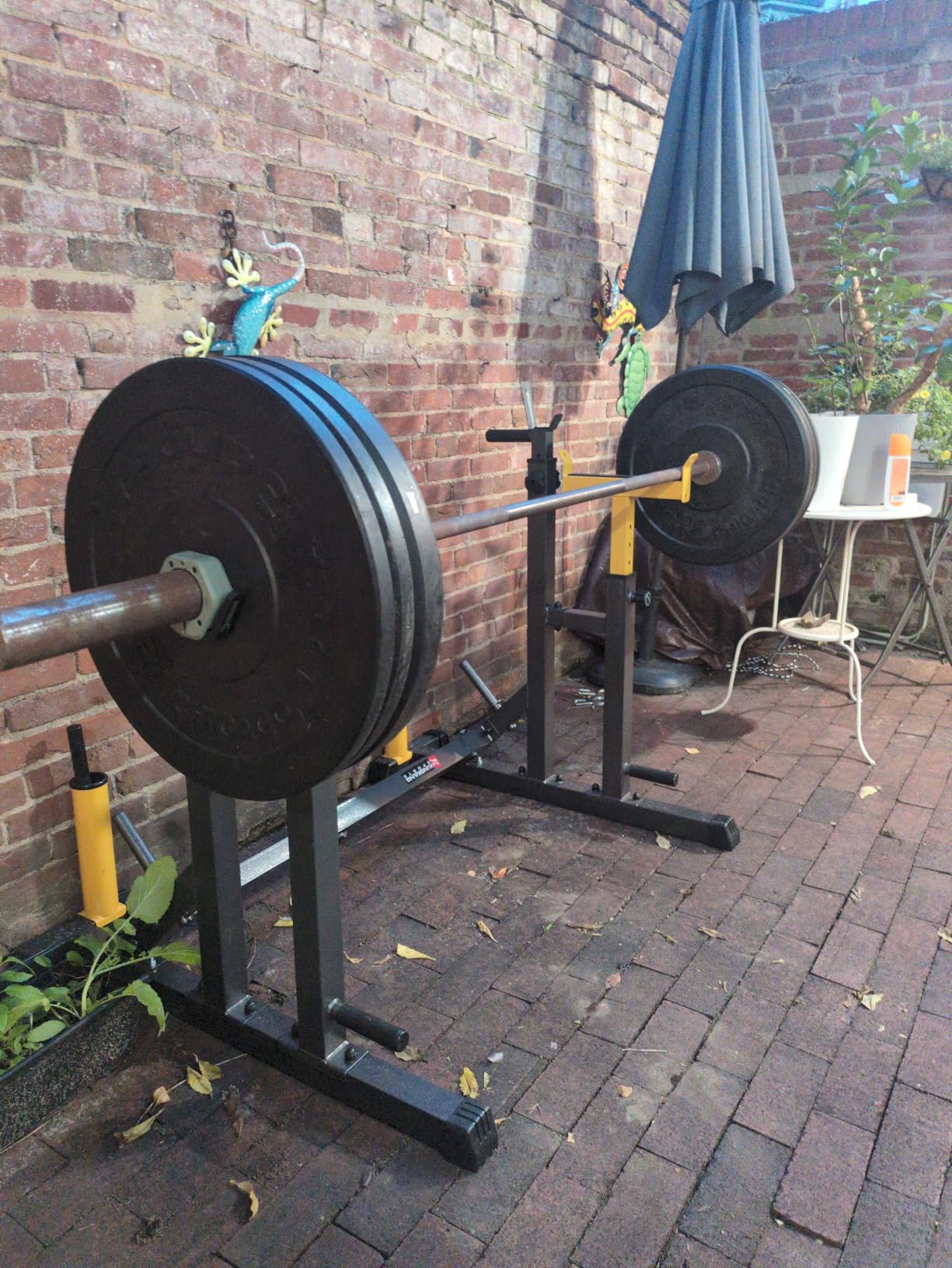 K KiNGKANG Adjustable Squat Rack,Bench Press for Home Gym Load 690LBS customer photo 2