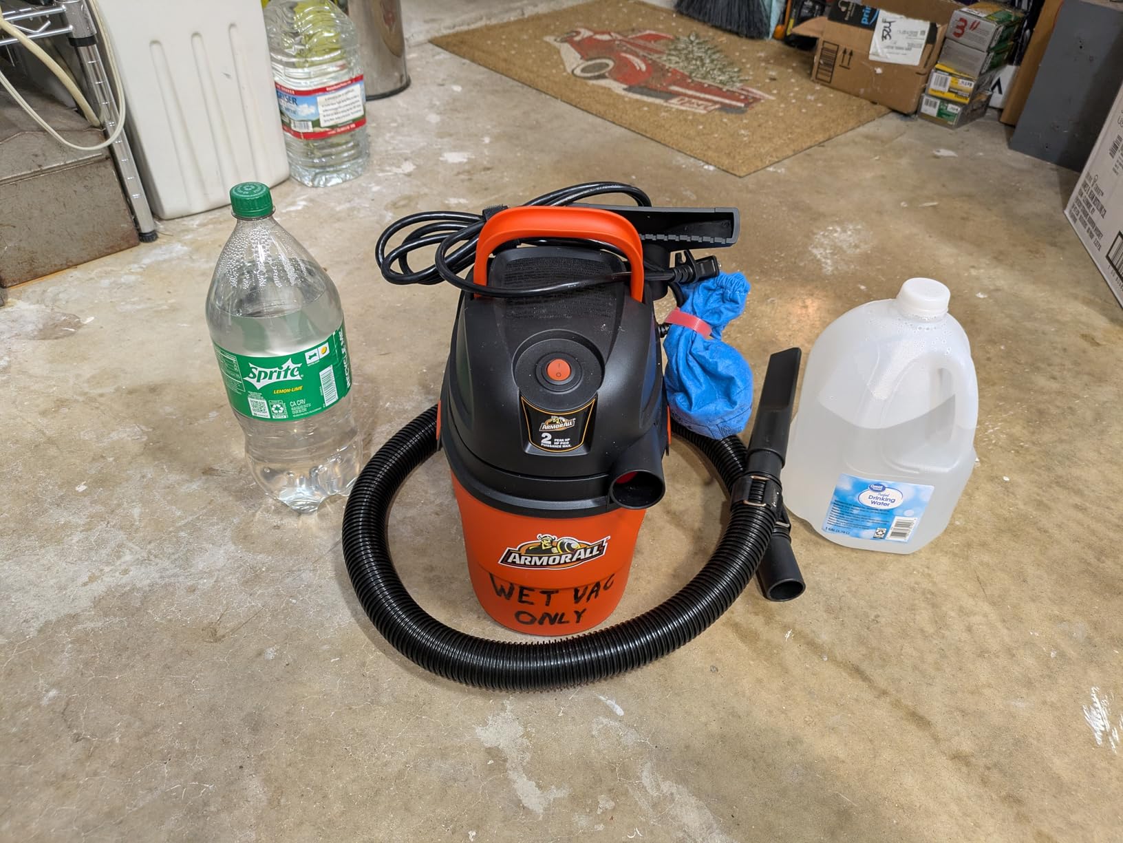 Armor All® AA155 1.5-Gallon 2 Peak HP Portable Wet/Dry Vacuum, Orange customer photo 1