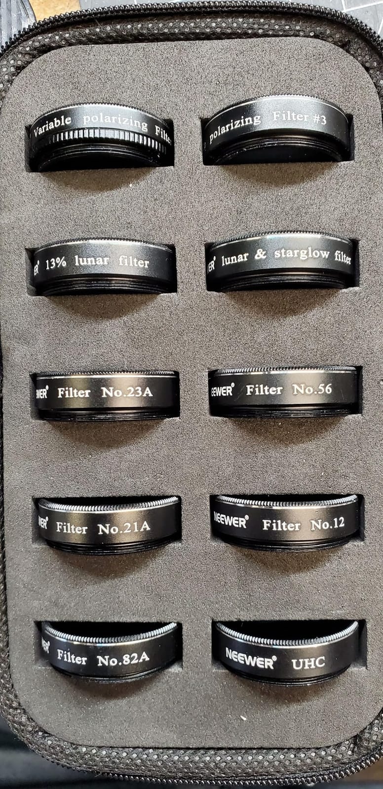NEEWER 1.25' Telescope Eyepiece Filter Set (10 Pack), Including Planetary, Variable, UHC, Lunar & Starglow Filters for Moon Observation customer photo 1