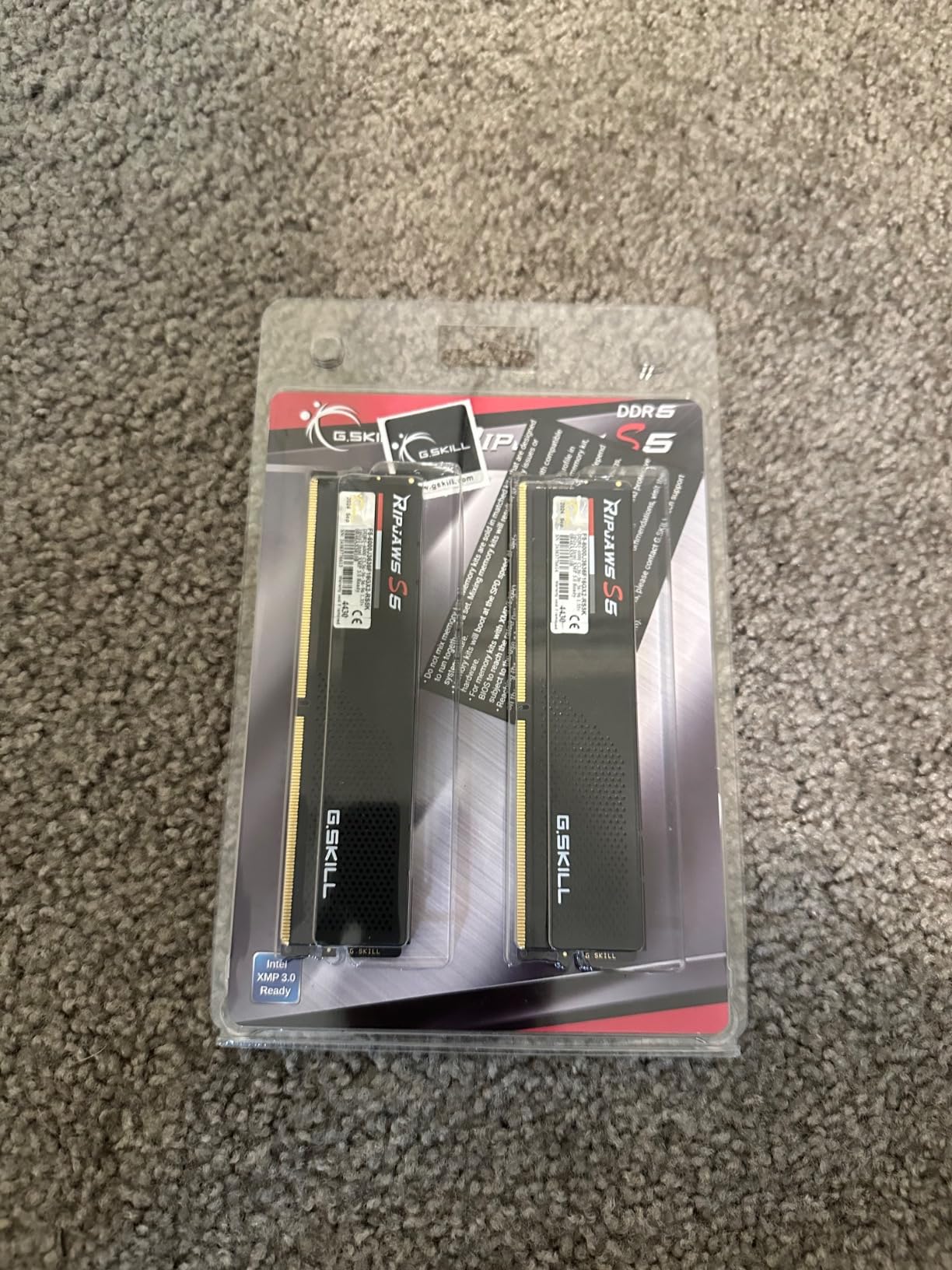 G.SKILL Ripjaws S5 Series DDR5 RAM (Intel XMP 3.0 & AMD EXPO) 32GB (2x16GB) 6000MT/s CL36-36-36-96 1.35V Desktop Computer Memory U-DIMM - Matte Black (F5-6000J3636F16GX2-RS5K) customer photo 1