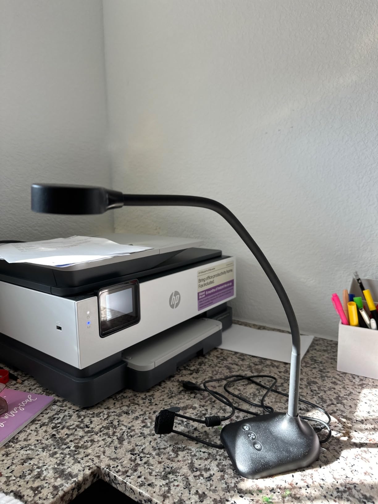 USB Document Camera for Teachers, Webcam/Doc Camera for Classroom with A3 Format, 3-Level LED Lights, Image Invert, Fold, Dual mic for Mac OS, Windows, Zoom, OBS Work with Distance Learning customer photo 1