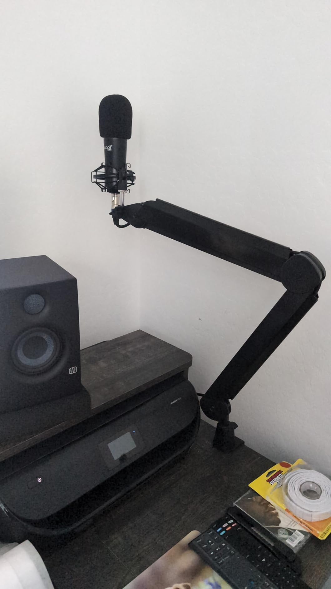 InnoGear Mic Arm Microphone Boom Arm Cable Management for Blue Yeti, Black customer photo 2