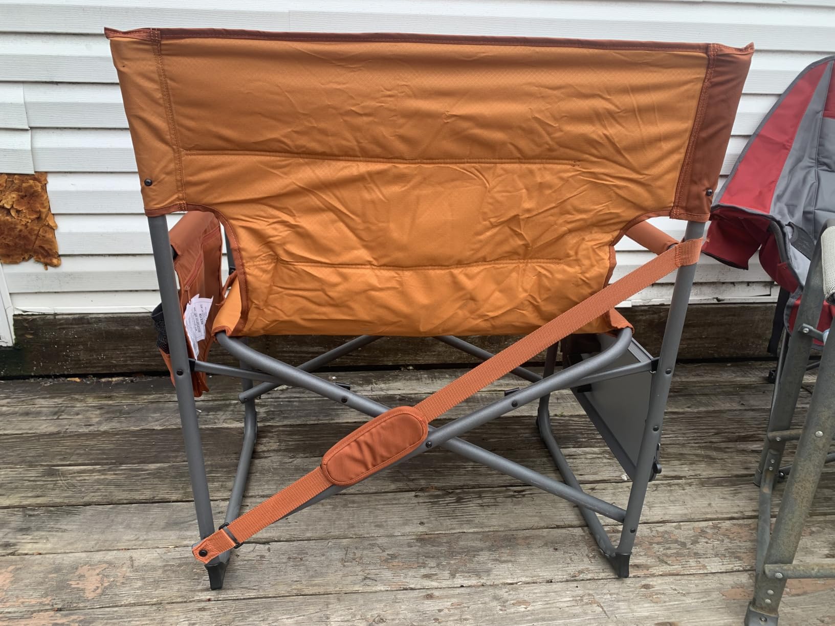 Timber Ridge XXL Upgraded Oversized Directors Chairs with Foldable Side Table, Detachable Side Pocket, Heavy Duty Folding Camping Chair up to 600 Lbs Weight Capacity (Blue) Ideal Gift customer photo 2