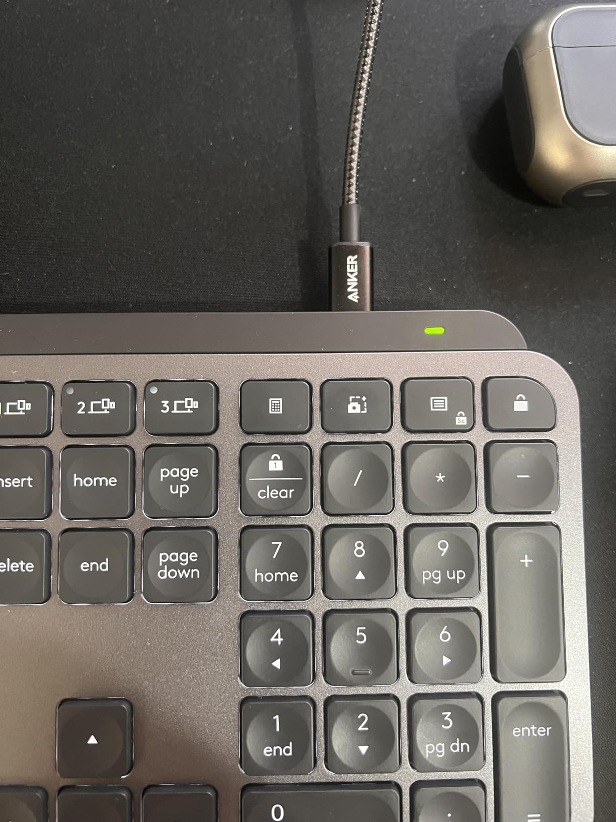 Logitech MX Keys S Wireless Keyboard Low Profile Fluid Precise - Graphite customer photo 1