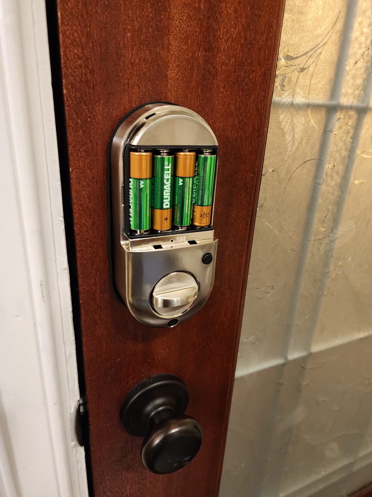 Veise RZ07 Fingerprint Smart Door Lock Deadbolt, App Control, Satin Nickel customer photo 2