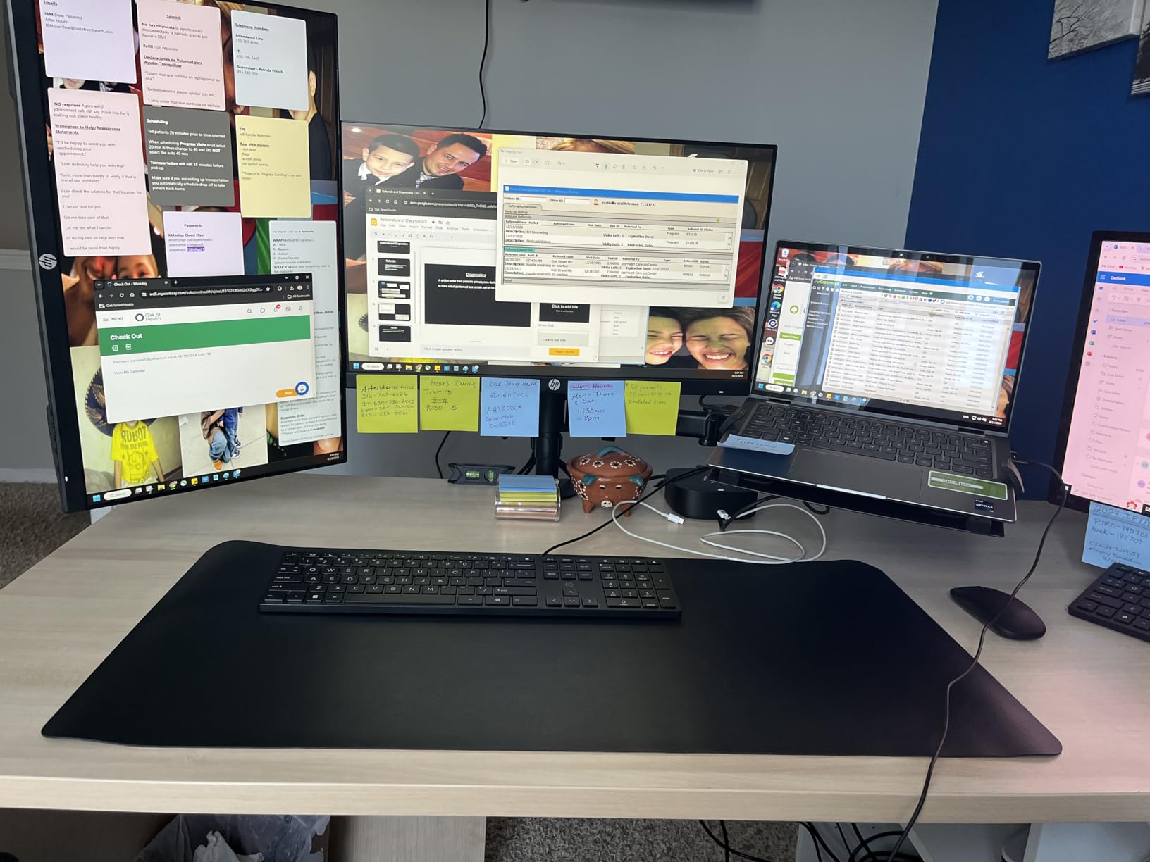 VIVO Dual Monitor + Laptop Mount for 13 to 27 inch Screens and 10 to 15.6 inch Laptops, Triple Screen Viewing, Articulating Arms, Black, STAND-V013L customer photo 2
