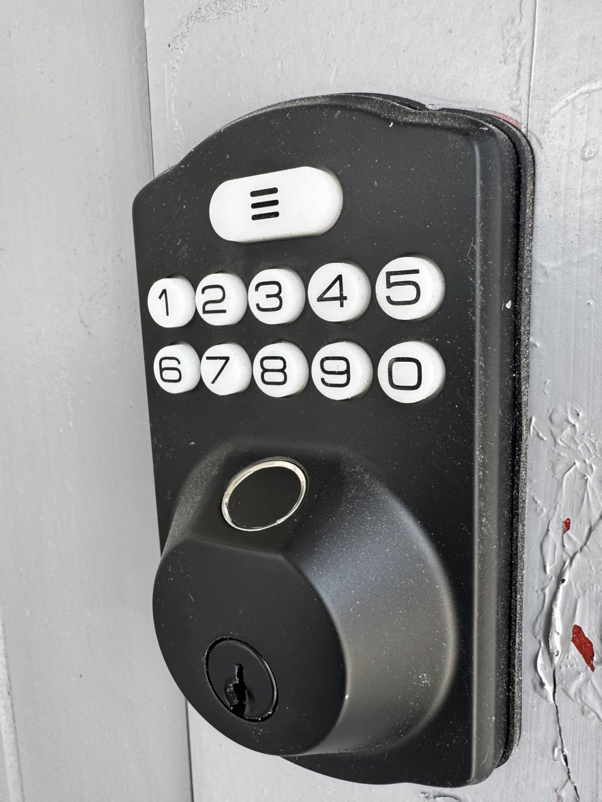 Veise KS02A Fingerprint Door Lock, Keypad Deadbolt, Matte Black | Keyless Entry, AI Fingerprint, 20 Codes, Auto Lock, Anti-Peeping Code, IP54 Waterproof, Electronic Deadbolt for Front Door customer photo 2