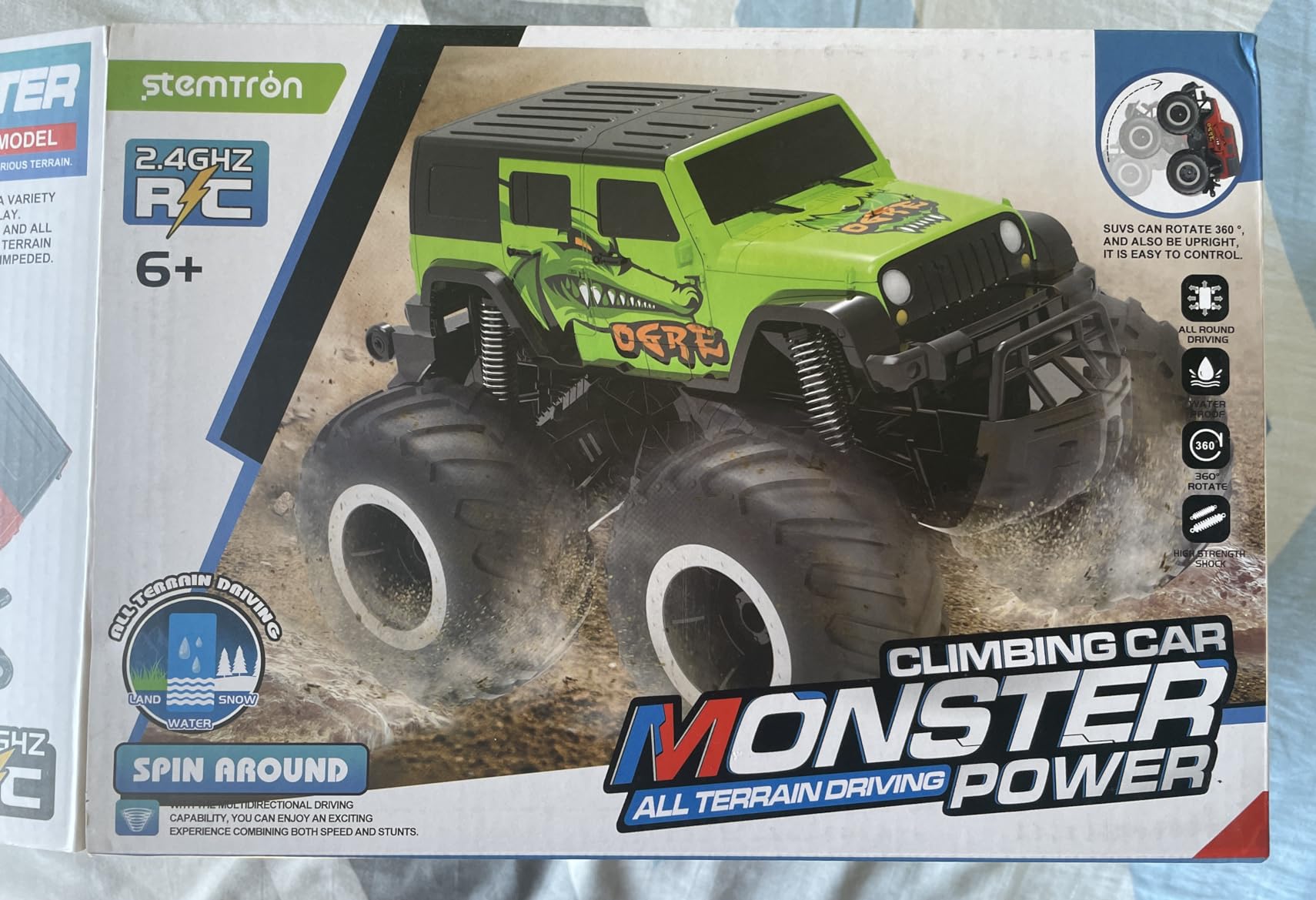 STEMTRON Amphibious RC Car 1:16 4WD Waterproof Monster Truck customer photo 2