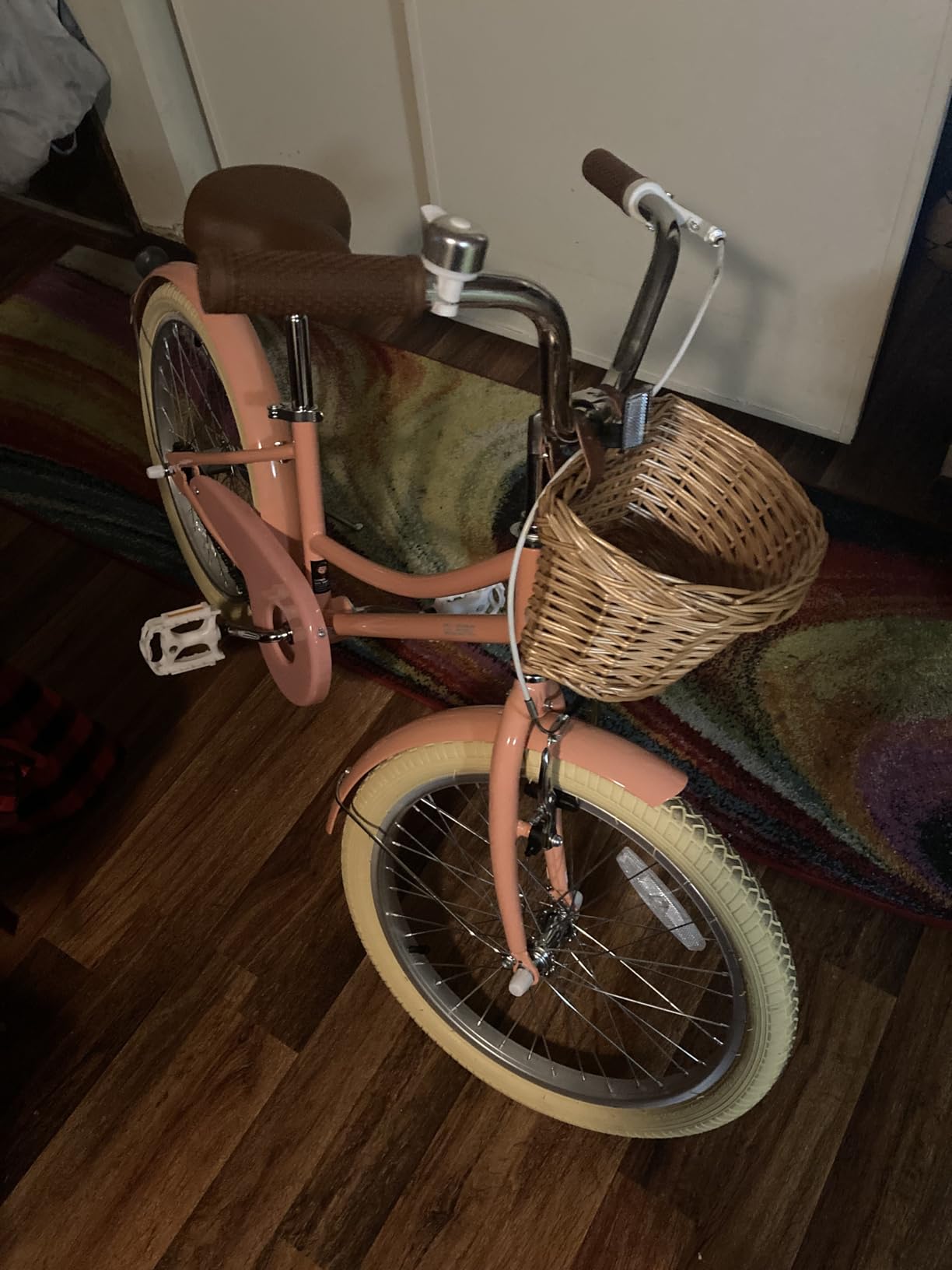 Glerc Little Molly 12-20 Inch Kids Retro Cruiser Bike for 2-13 Year Old with Wicker Basket & Training Wheels/Kickstand, Multiple Colors customer photo 1