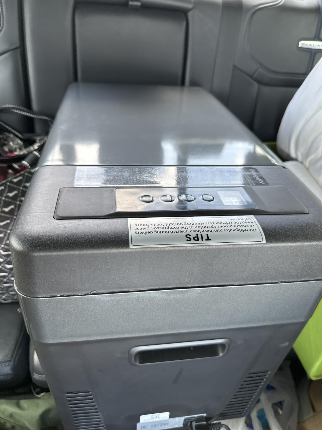 BougeRV 12V Refrigerator 30 Quart, -8℉~50℉ Portable Freezer for Car, Black | No Ice Needed, Use as Fridge or Freezer, Fast 15-Min Cool to 32°F, 12/24V DC, 110V AC, Electric Cooler for Camping, Road Trip customer photo 1